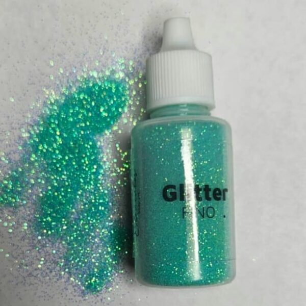 Glitter fino agua marina