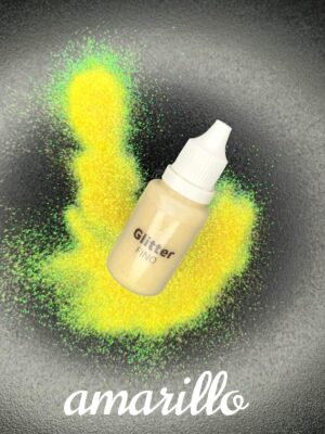 Glitter fino amarillo neón