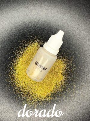 Glitter fino dorado