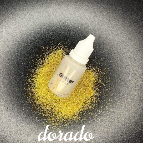 Glitter fino dorado