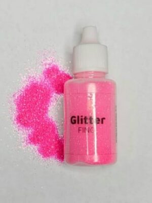 Glitter fino magenta neón