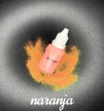 Glitter fino naranja neón