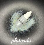 Glitter fino plateado