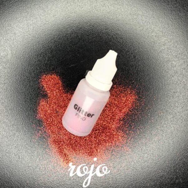 Glitter fino rojo
