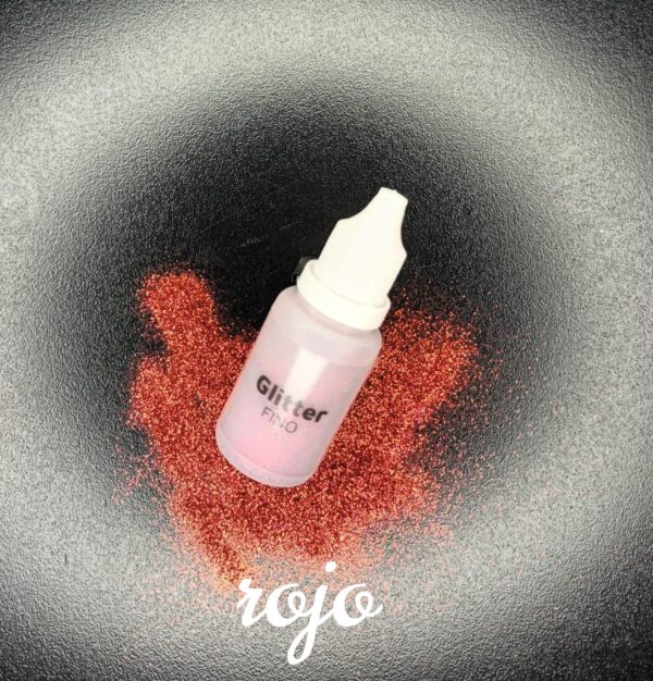 Glitter fino rojo