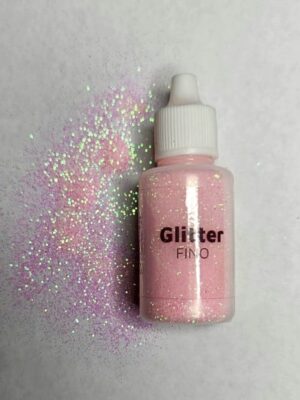 Glitter fino rosa bebé