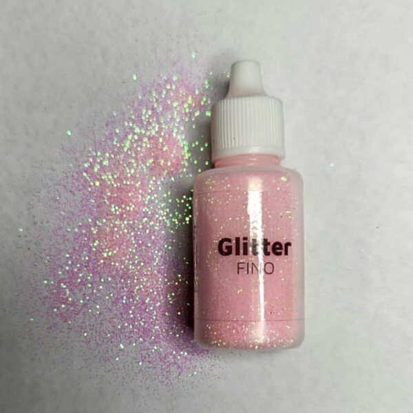 Glitter fino rosa bebé