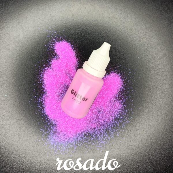 Glitter fino rosa neón