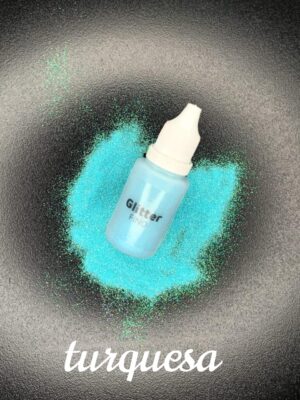 Glitter fino turquesa