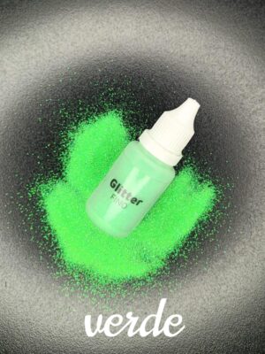 Glitter fino verde neón