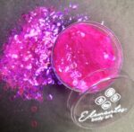 Glitter neón Dione (magenta tornasol y neón)