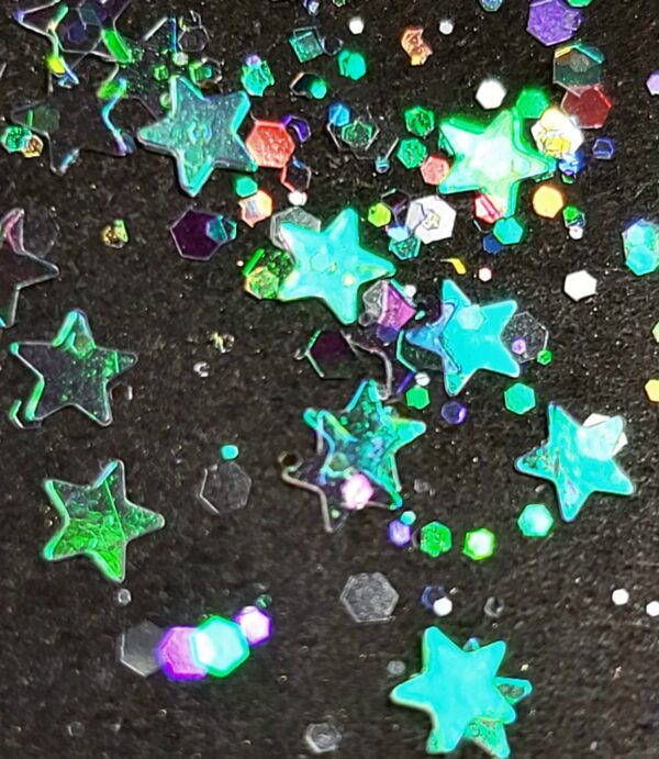 Glitter estrellas tornasol