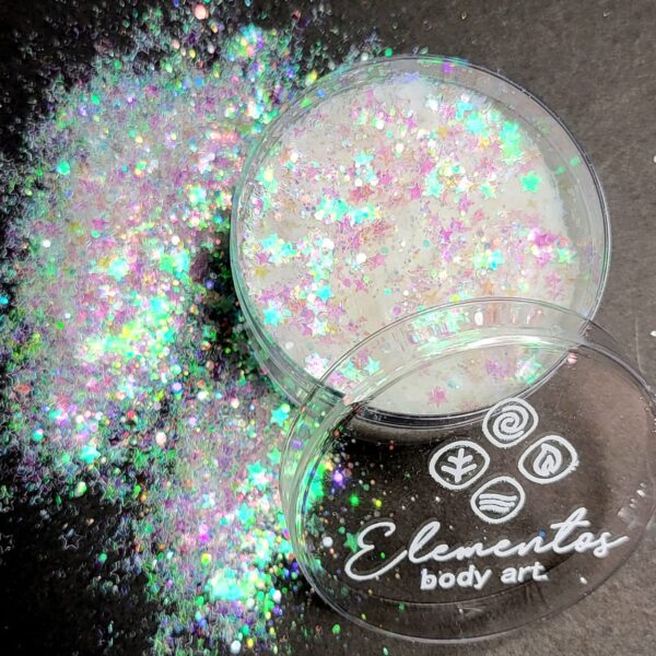 Glitter estrellas tornasol