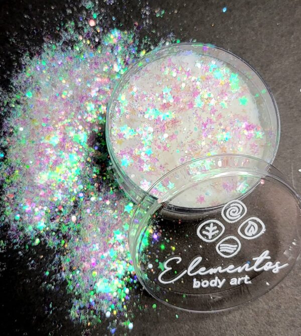 Glitter estrellas tornasol