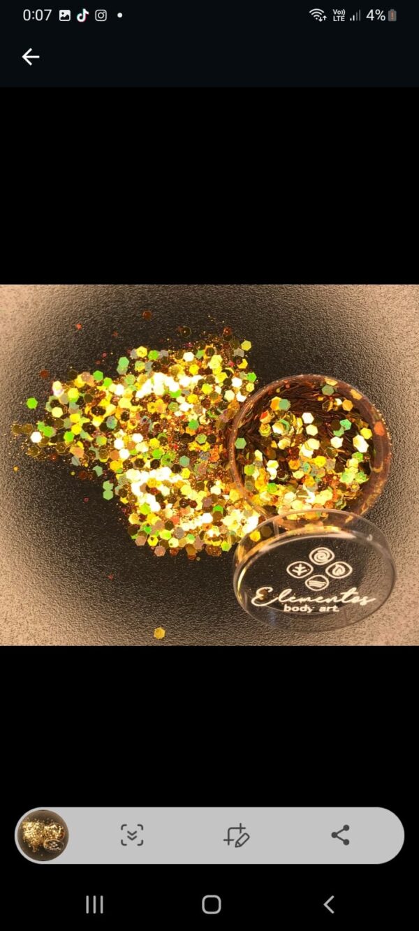 Mix de Glitter dorado