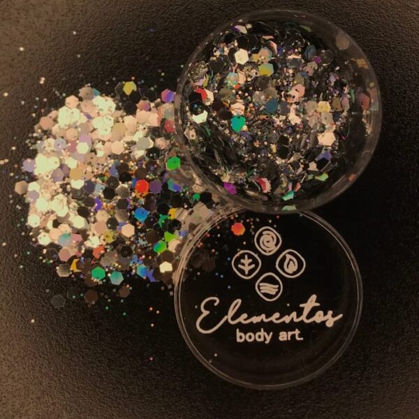 Mix de Glitter plata