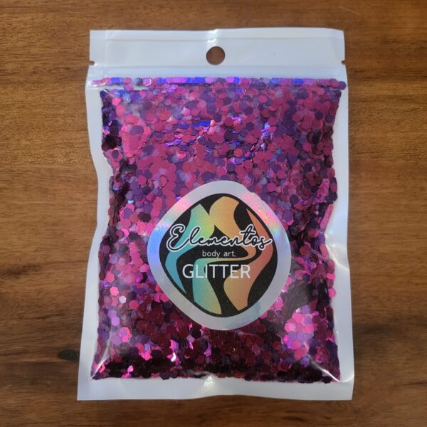 Mix de Glitter x50grs magenta, violeta y tornasol