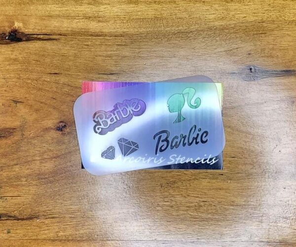Stencil Barbie logo
