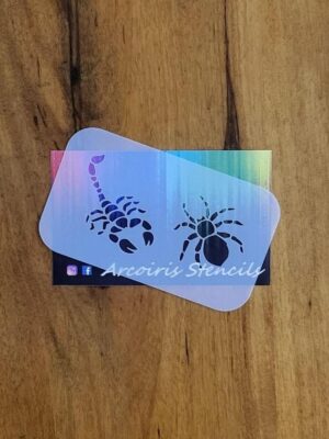 Stencil araña alacrán