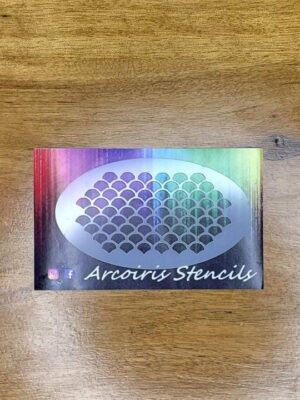 Stencil escamas sirena