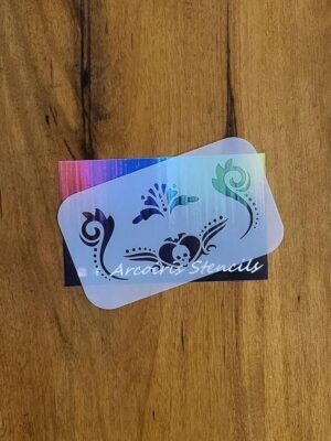 Stencil filigranas calavera