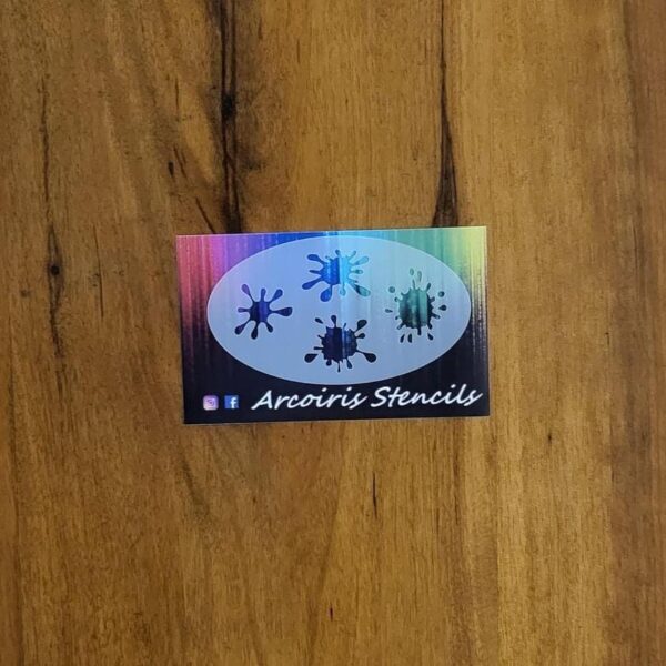 Stencil salpicado