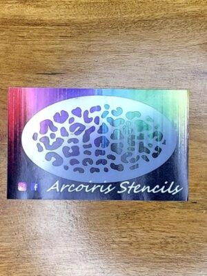 Stencil textura leopardo