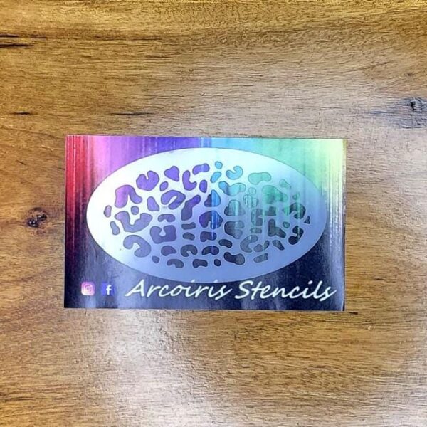 Stencil textura leopardo