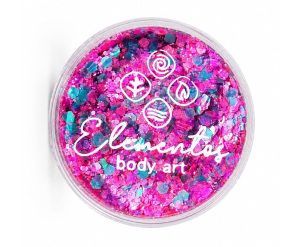 Glitter en pasta rosado