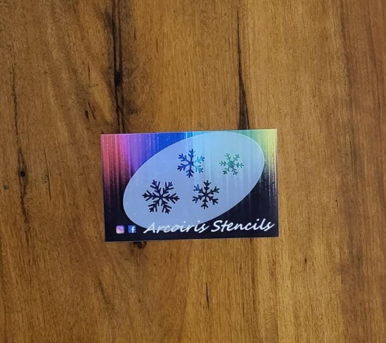 Stencil copos de nieve