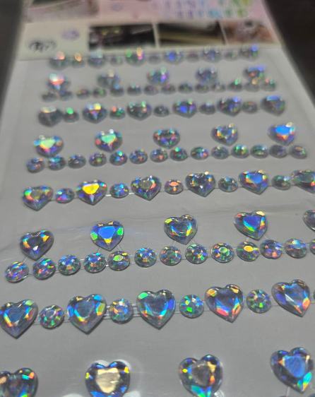 Corazones tornasol