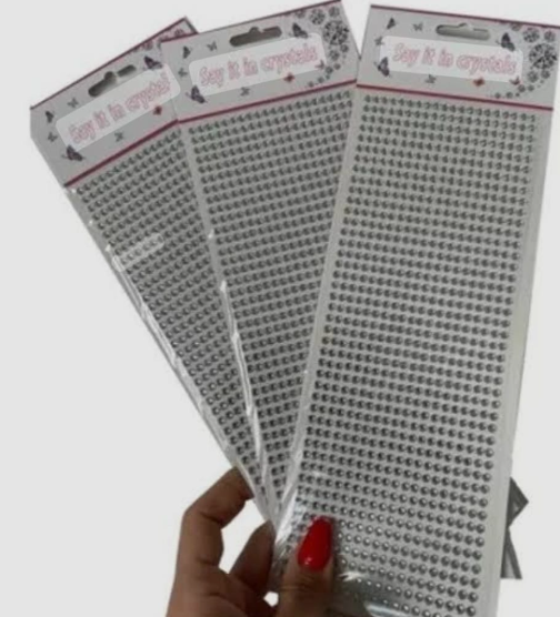 Blister gemas plateadas