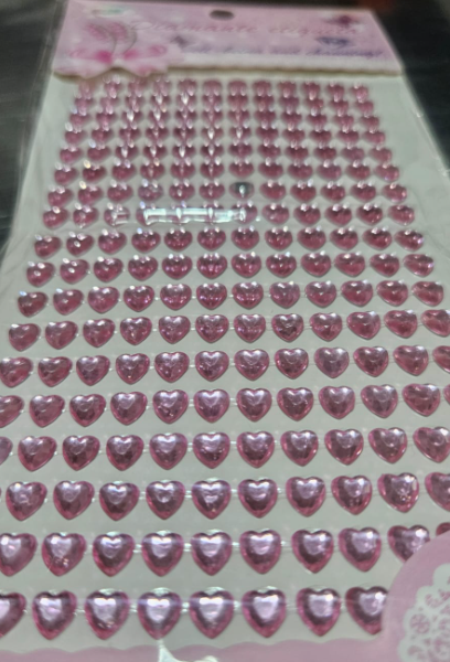 Mini corazones rosas