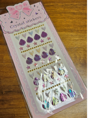 blister ostras y colitas lilas
