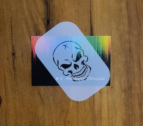 Stencil calavera 10 x 15